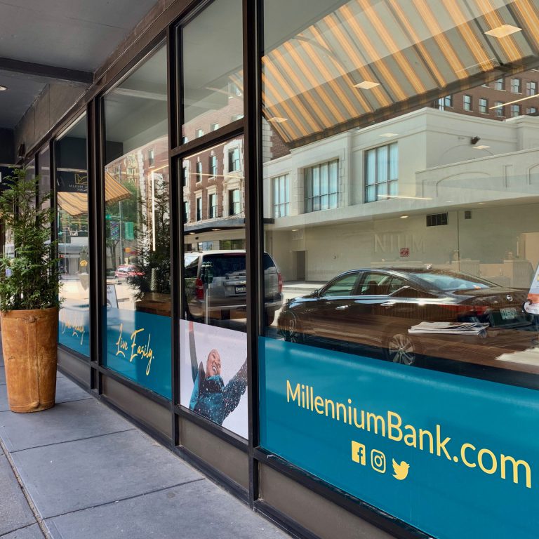 Millennium Bank Window Wraps